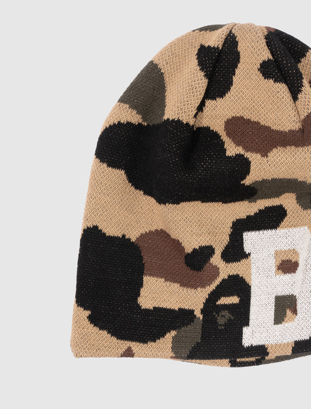 1ST CAMO KNIT BEANIE