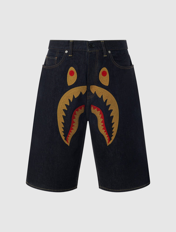 SHARK DENIM SHORTS