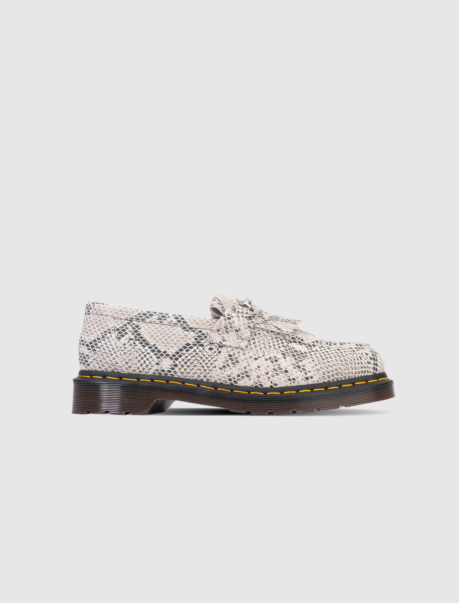 ADRIAN SNAFFLE PYTHON PRINT LOAFERS