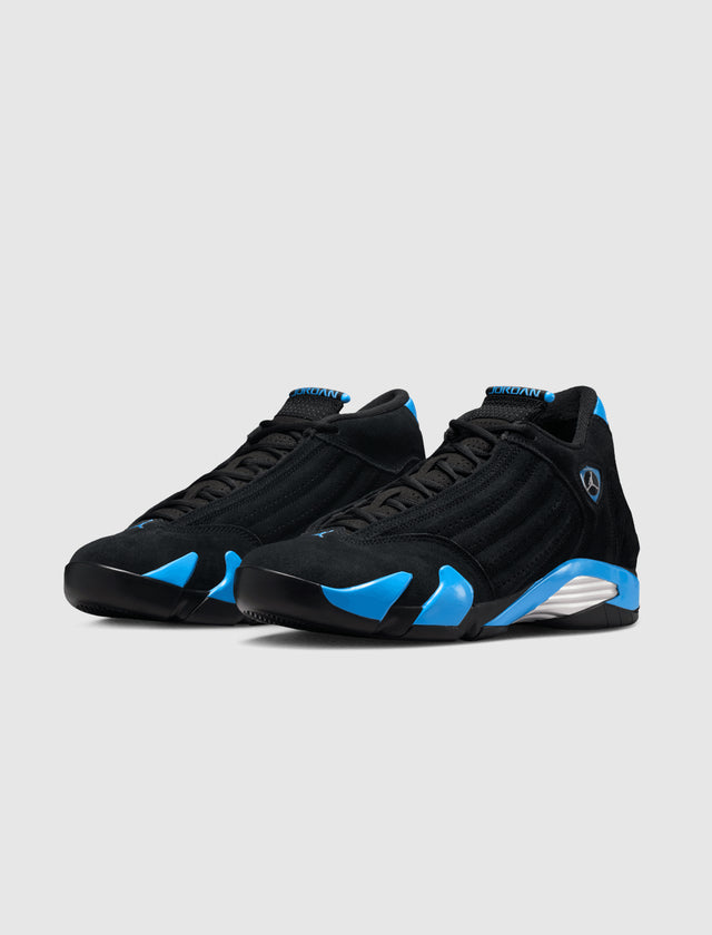 AIR JORDAN 14 RETRO "BLACK/ WHITE/ UNIVERSITY BLUE"