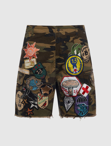 PATCHWORK CARGO SHORT