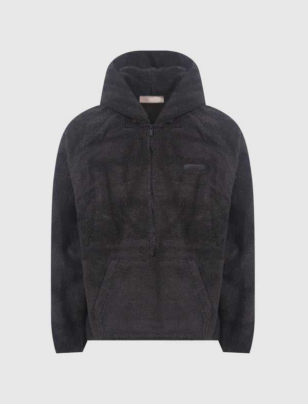 POLAR FLEECE HALF-ZIP HOODIE