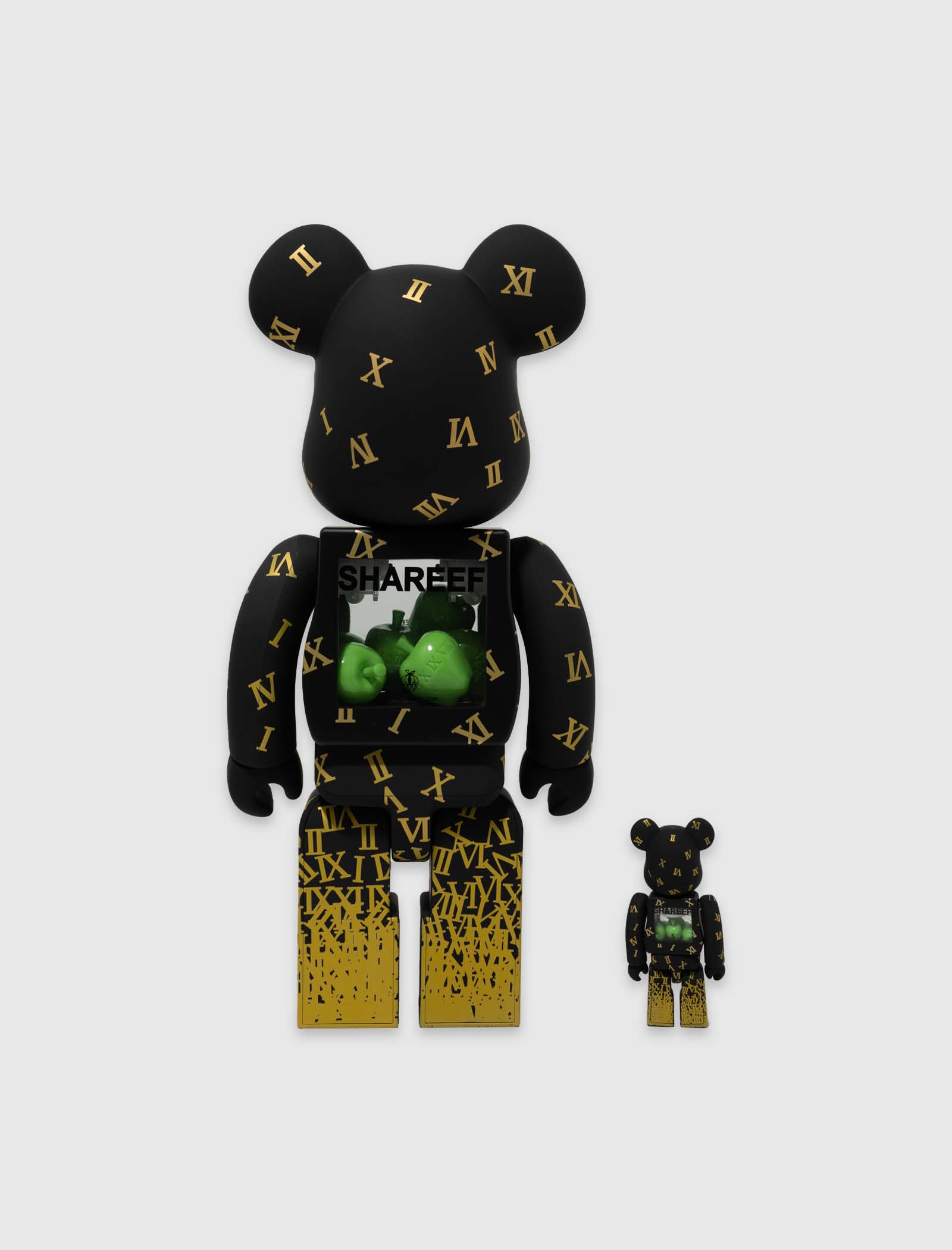 MEDICOM SHAREEF 3 100% + 400% BE@RBRICK SET