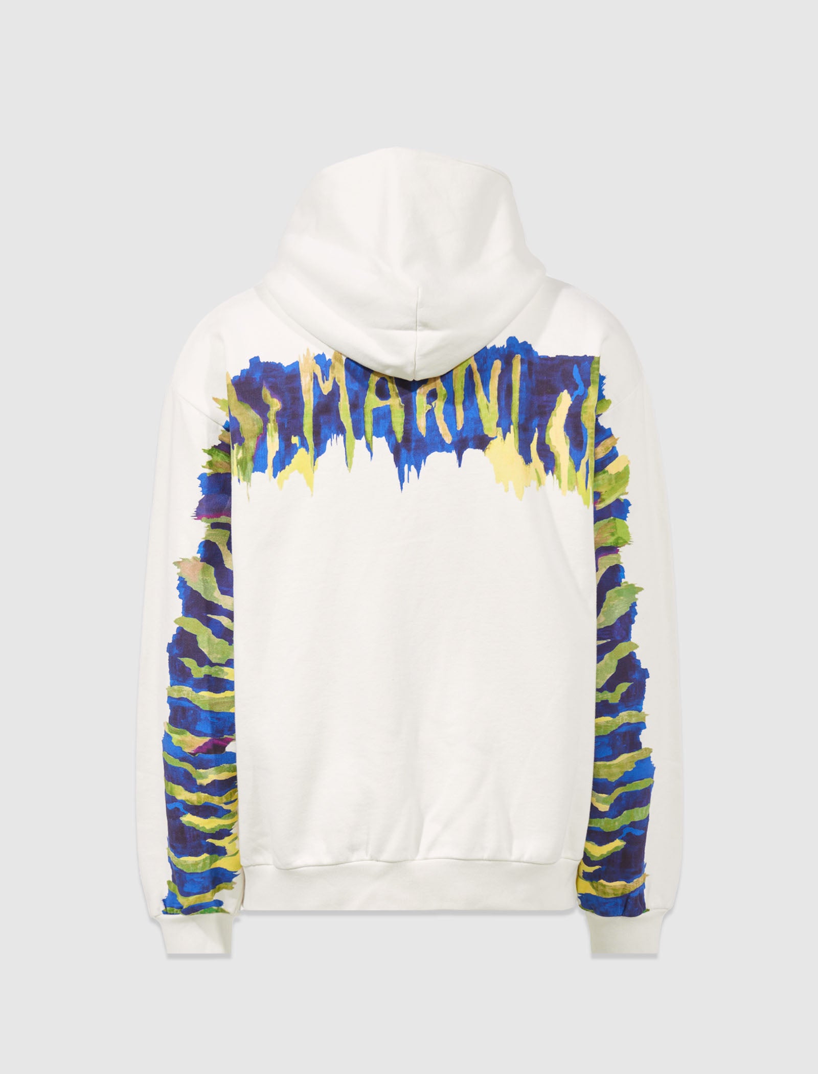 Marni Graffiti Logo Loopback Hoodie in White for Men